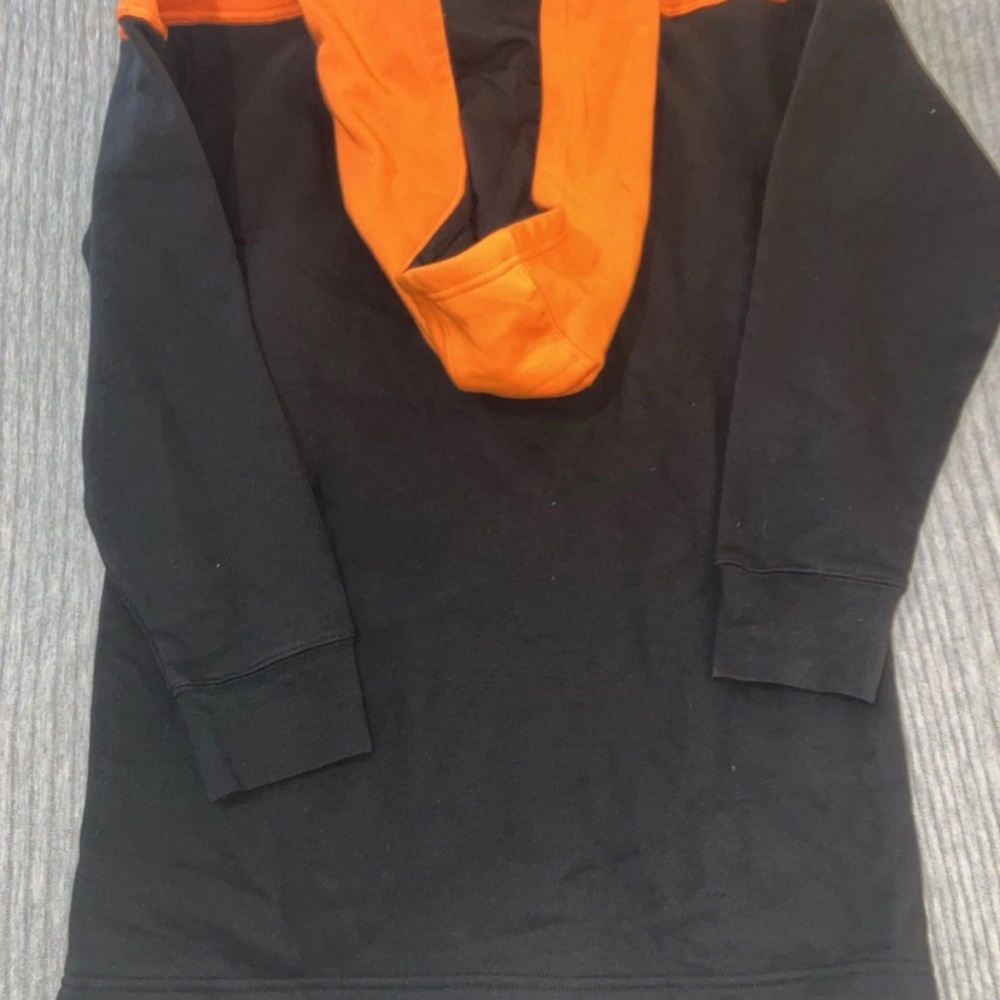 NEW Fanatics NHL Anaheim Ducks black hoodie sweatshirt size mens Small B43 Lace - Picture 7 of 8